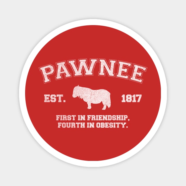 Pawnee Athletic Tee Magnet by winstongambro